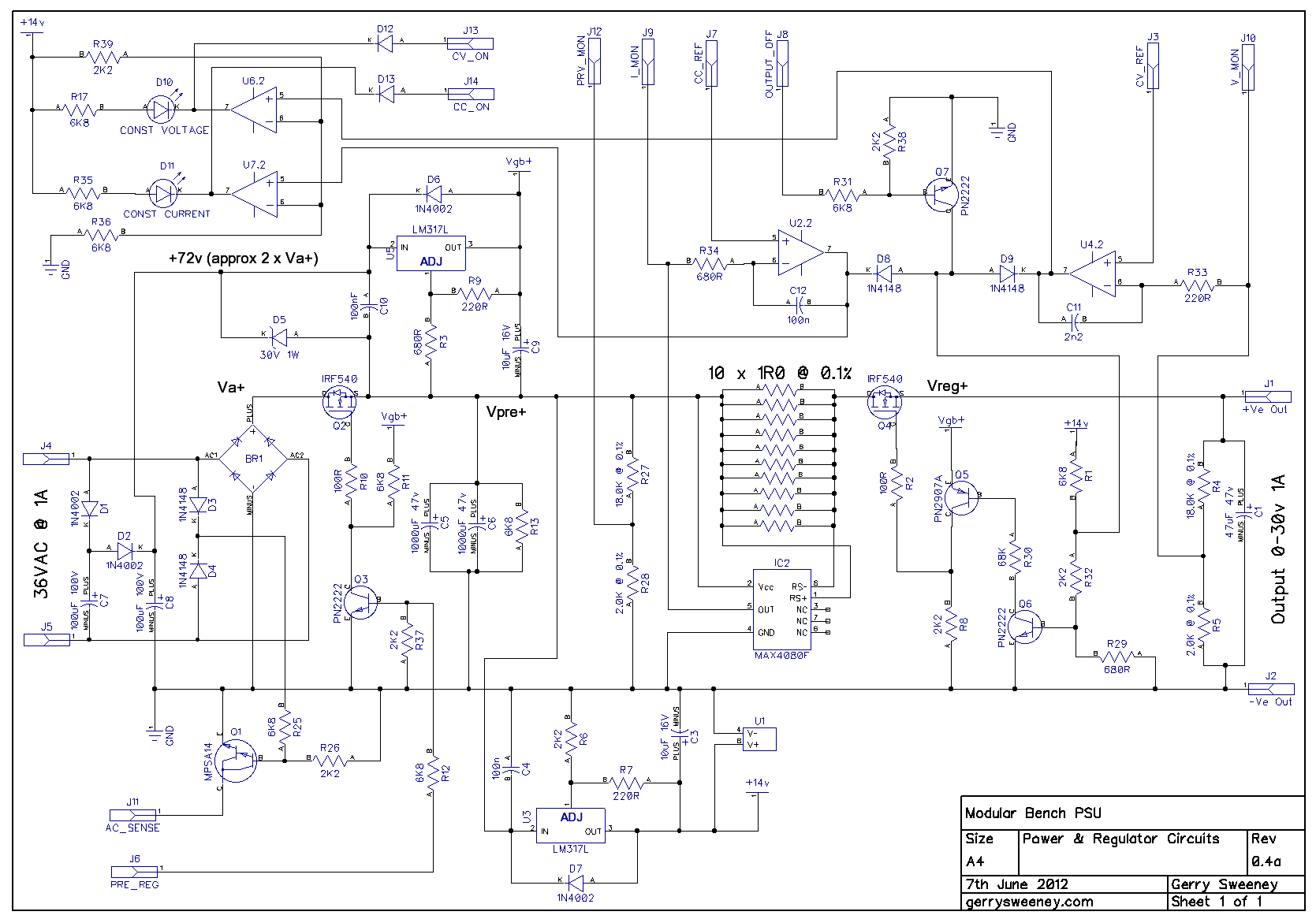 PSU Schematic Version 0.4a